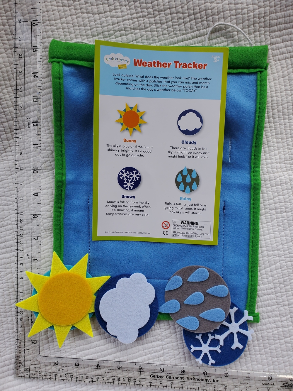 Felt Weather Tracker - Blue & Green